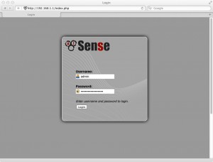 pfsense webui login